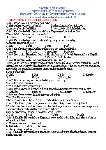 Đề ôn thi Vioedu Lớp 3 - Vòng 2 (Có đáp án)